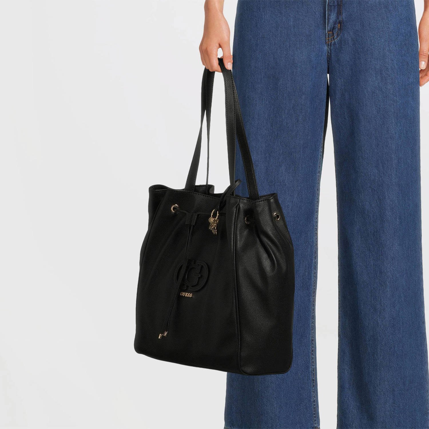 GUESS shopper Calebra zwart