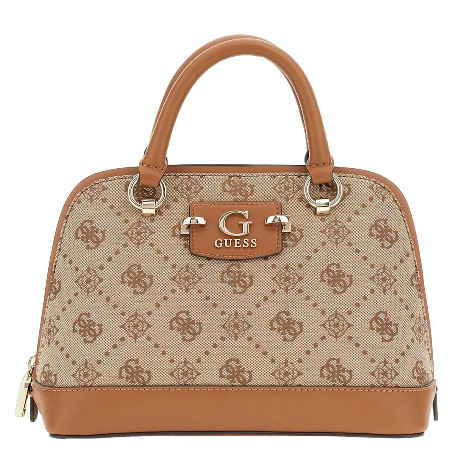 GUESS mini handtas Neda met logoprint cognac
