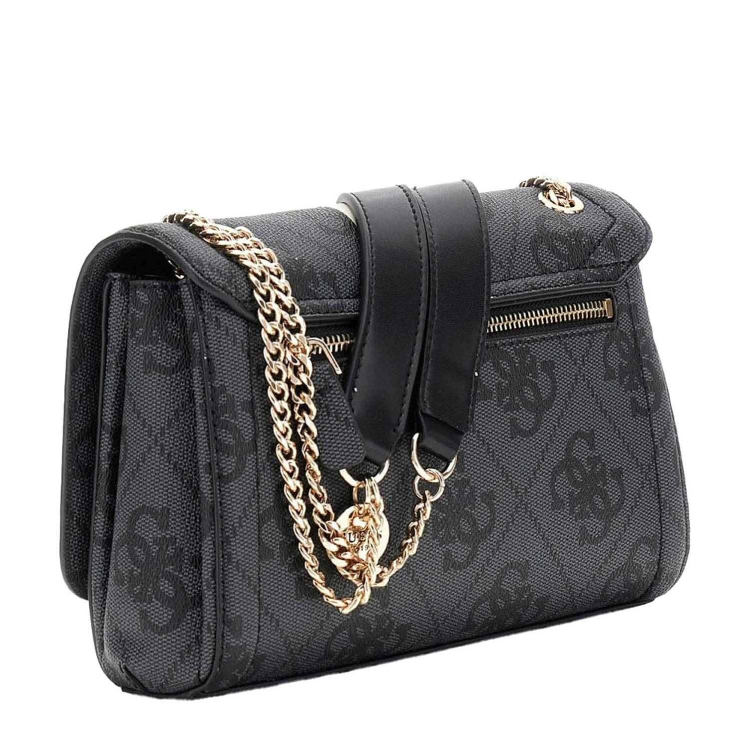 GUESS crossbody tas Noelle met logoprint antraciet