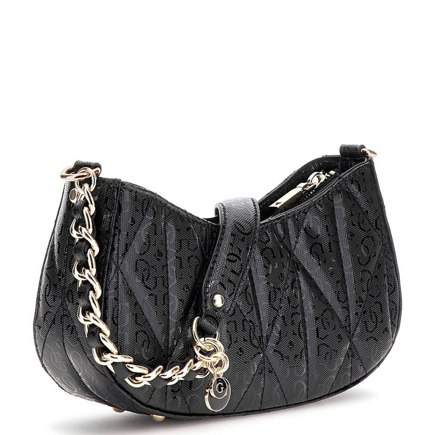 GUESS schoudertas Aldina zwart