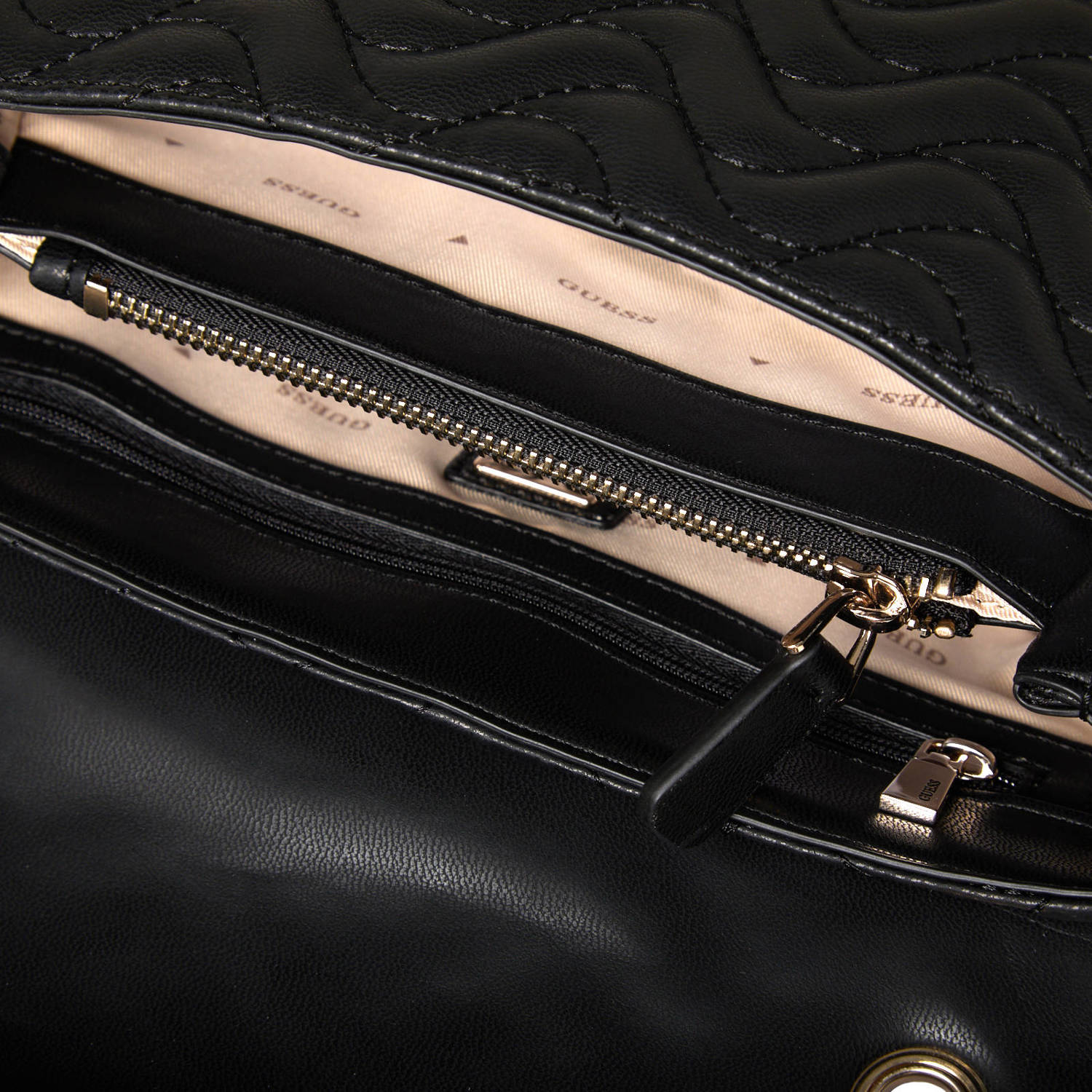 GUESS crossbody tas Melisandra zwart