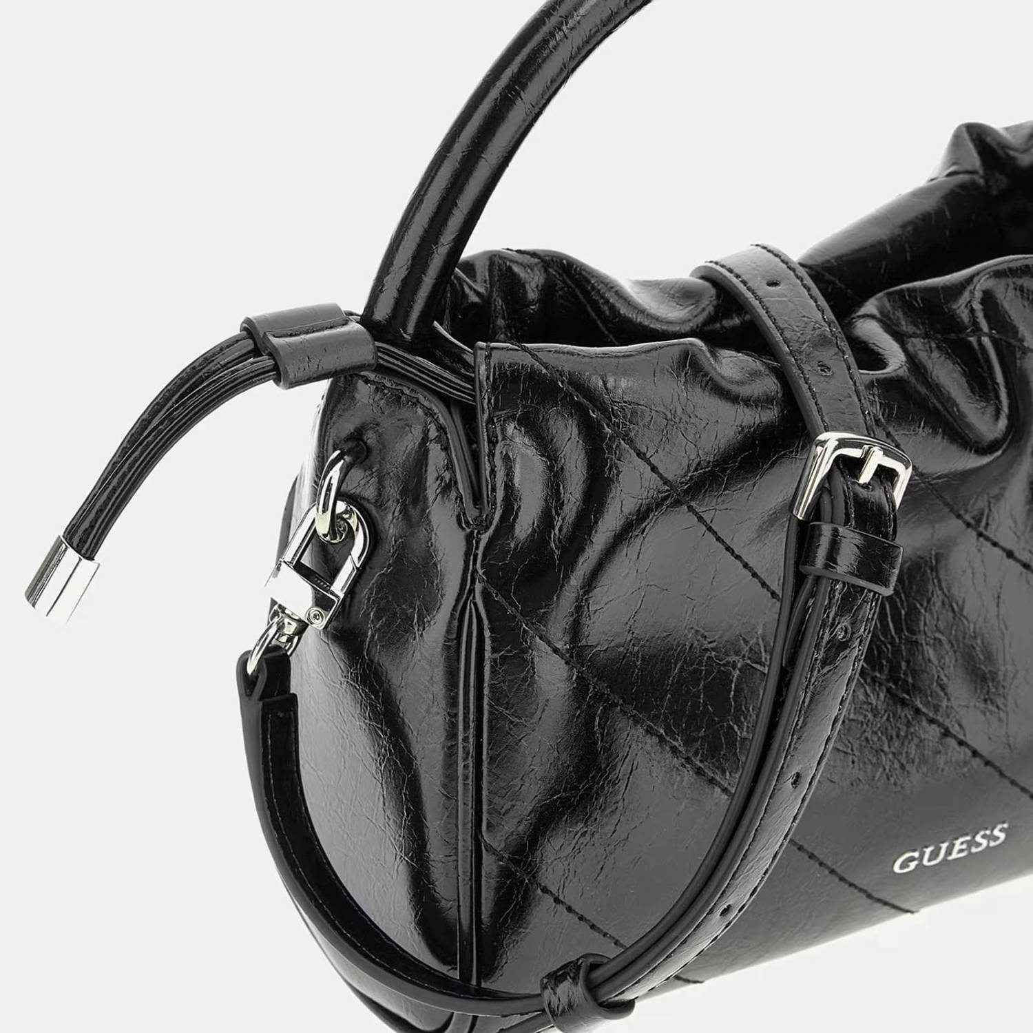 GUESS crossbody tas Amys zwart