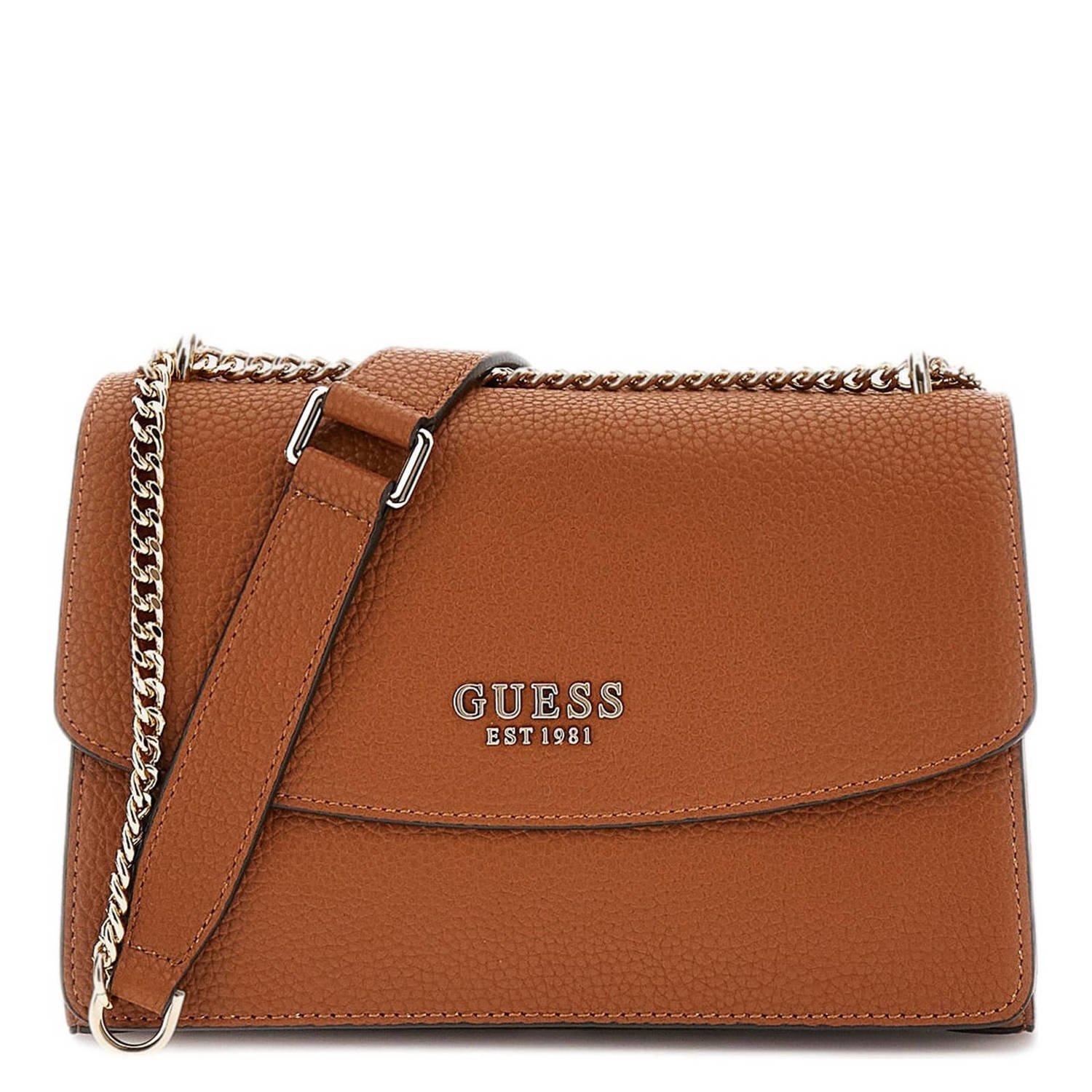 GUESS crossbody tas Noelle cognac