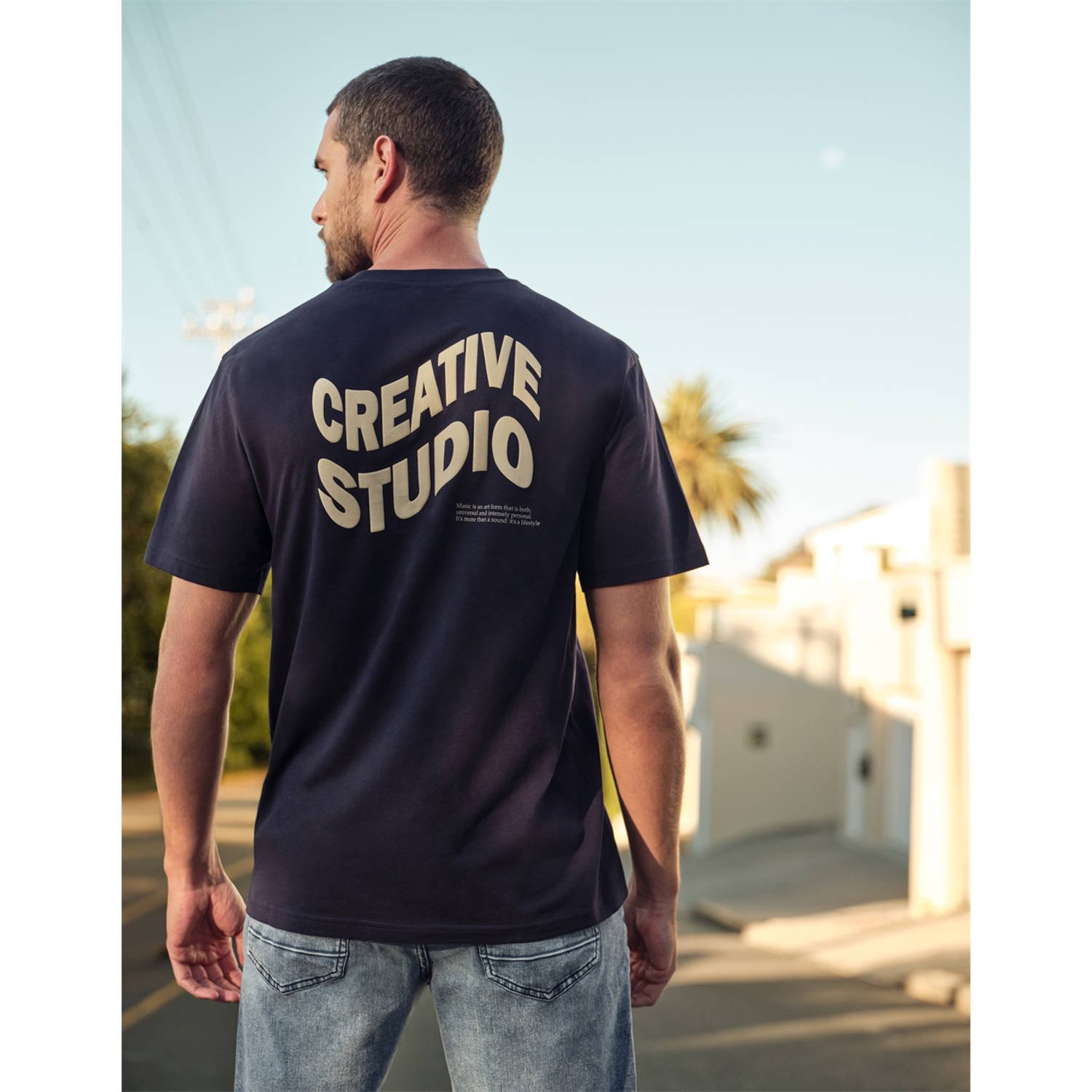 Shoeby T-shirt donkerblauw