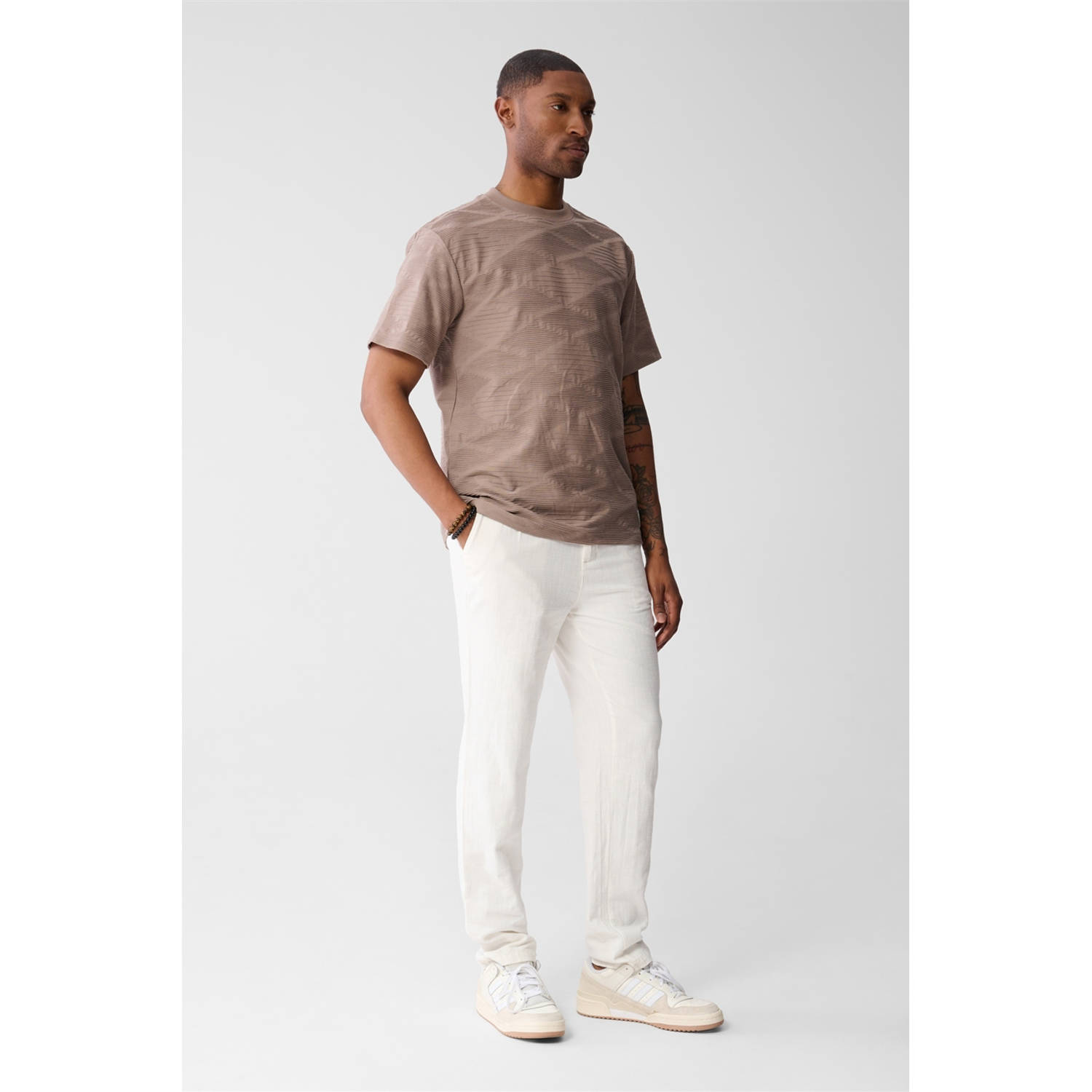 Shoeby regular casual broek ecru