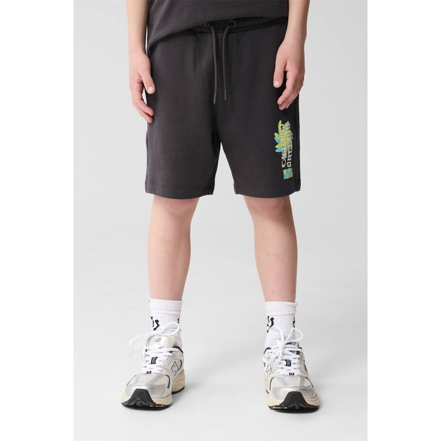 Shoeby regular sweatshort antraciet