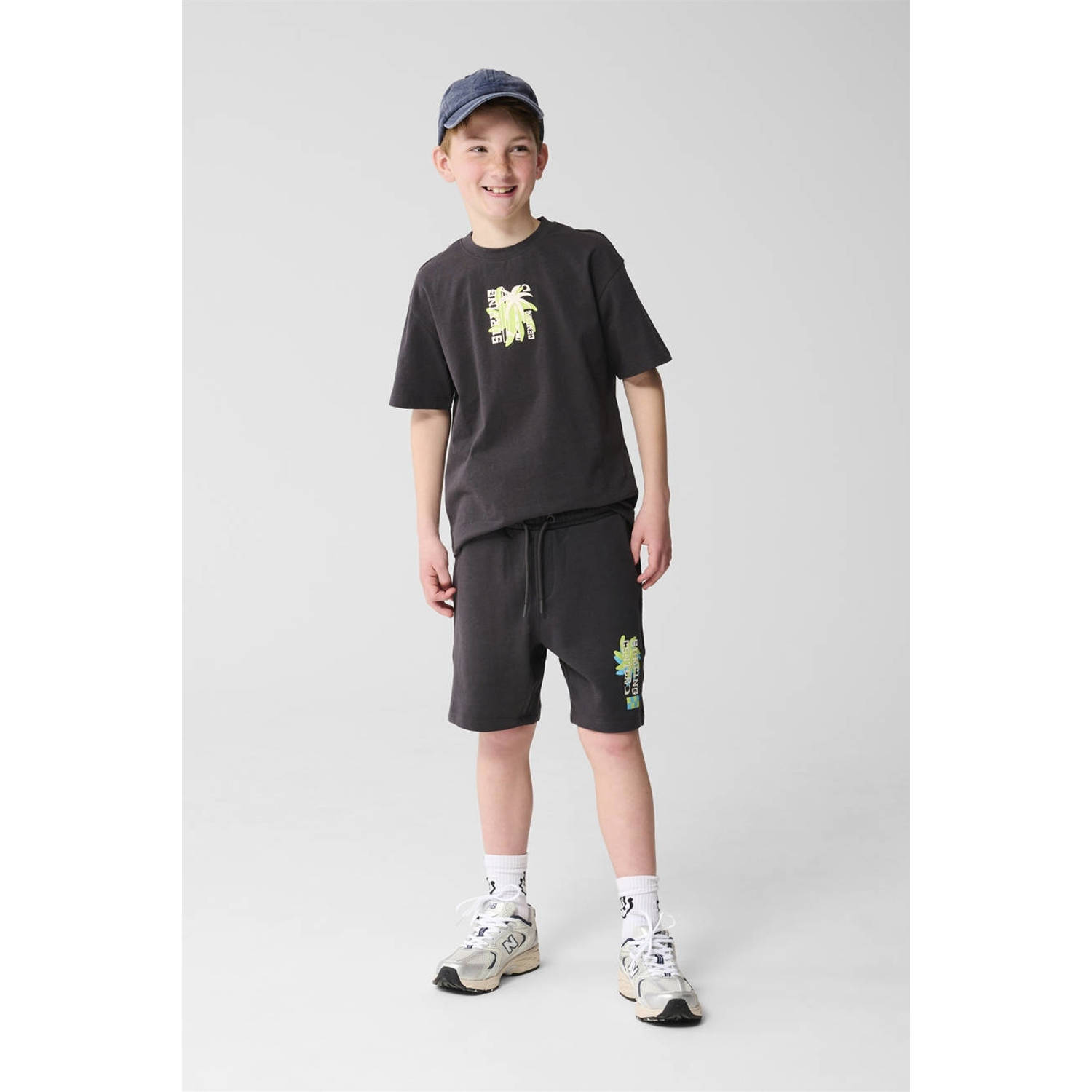 Shoeby regular sweatshort antraciet