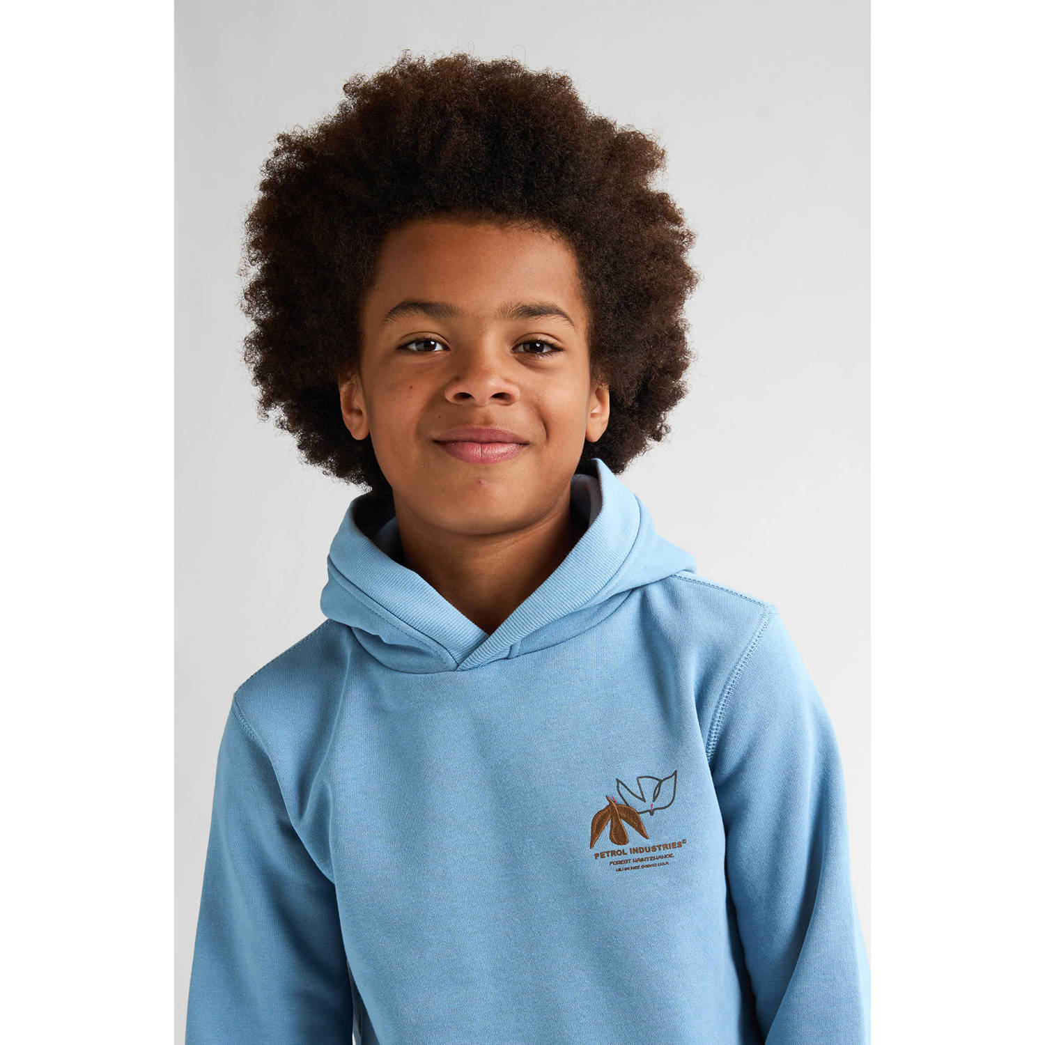 Petrol Industries hoodie lichtblauw