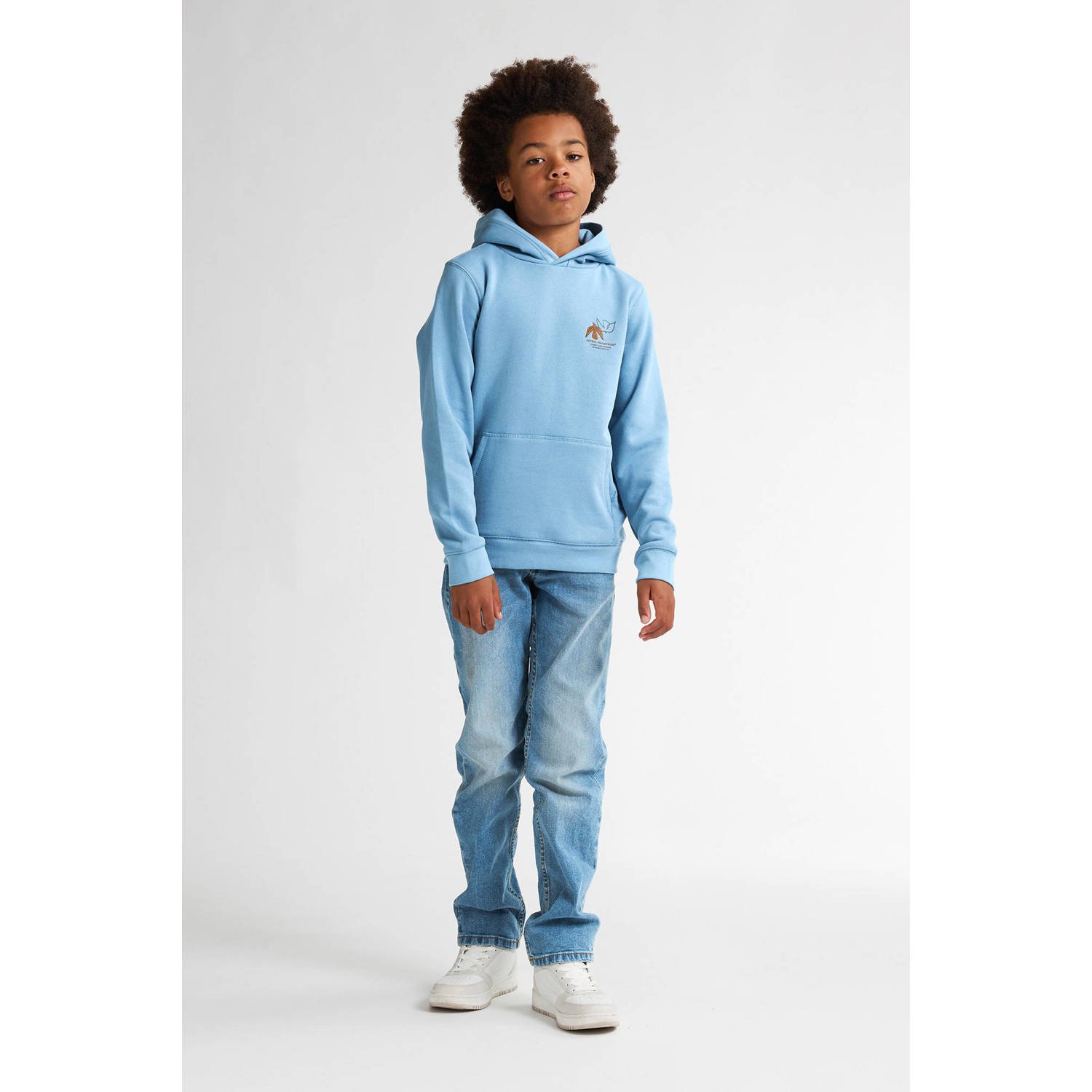 Petrol Industries hoodie lichtblauw