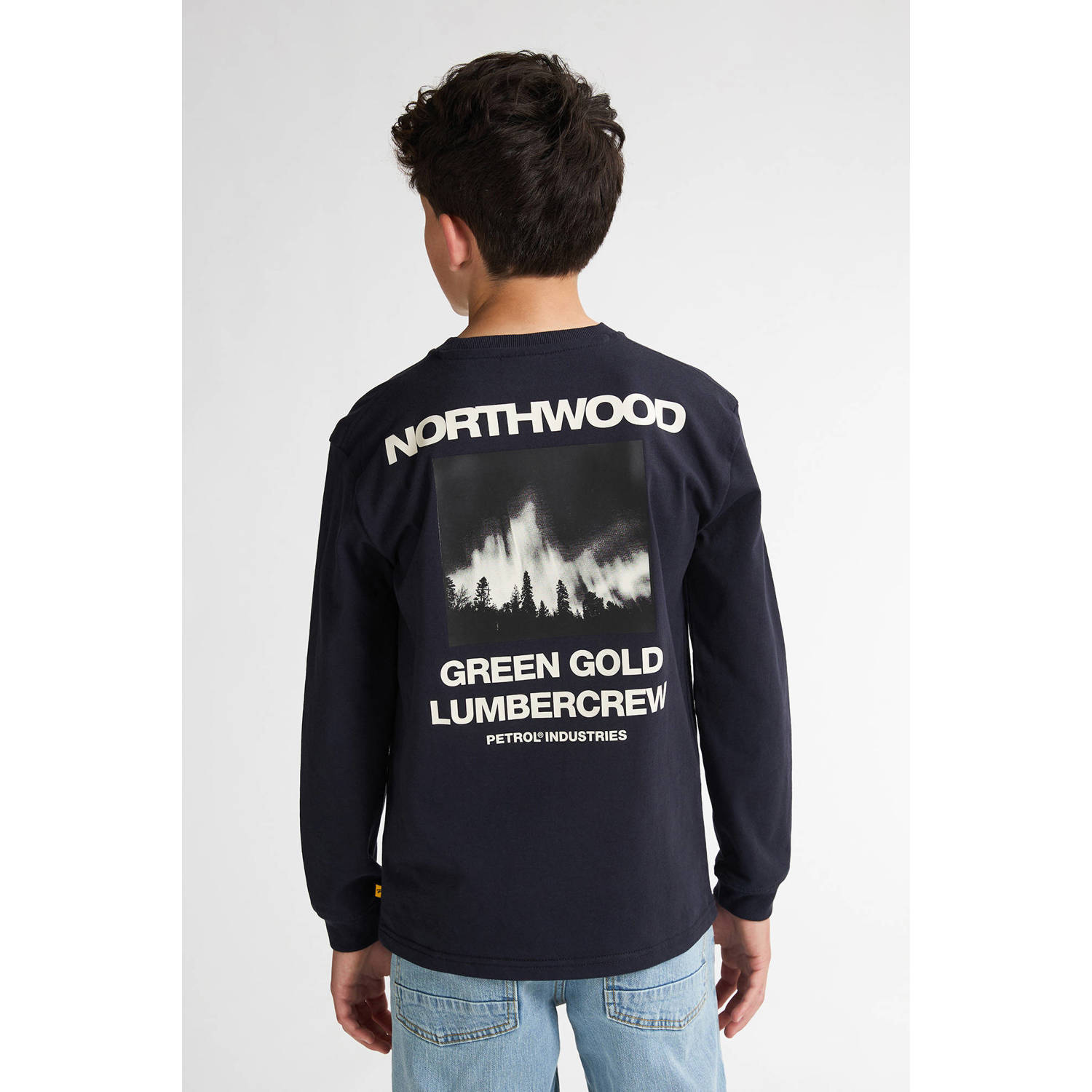 Petrol Industries longsleeve donkerblauw