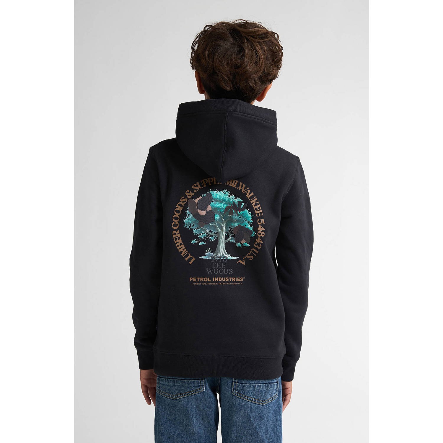 Petrol Industries hoodie zwart