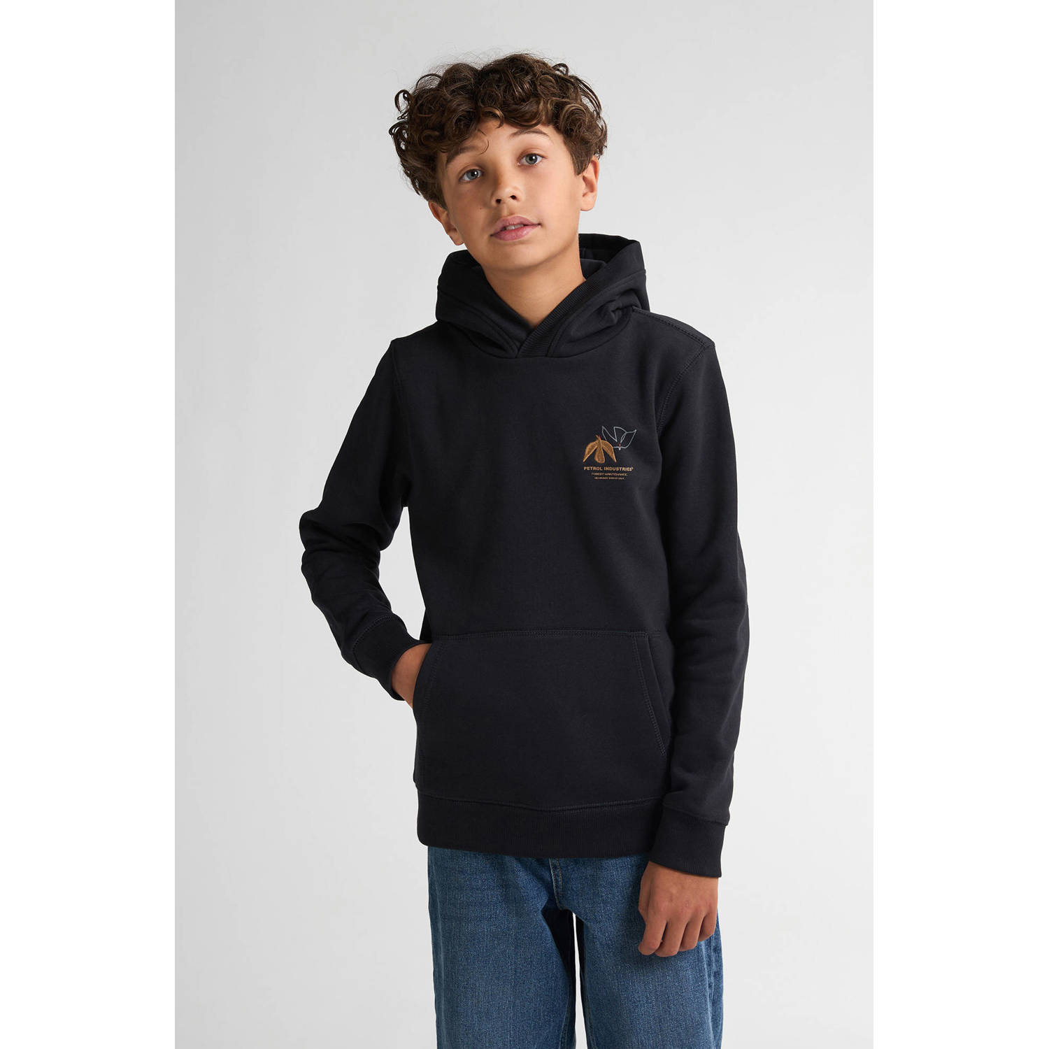 Petrol Industries hoodie zwart