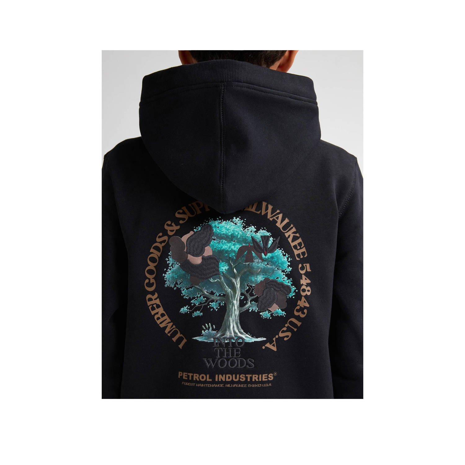 Petrol Industries hoodie zwart