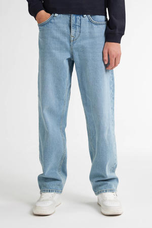 loose fit jeans light blue denim