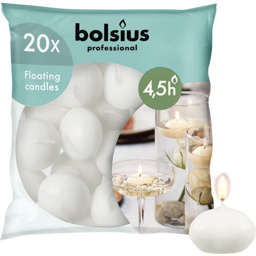 Wehkamp Bolsius drijfkaarsen (set van 20) aanbieding