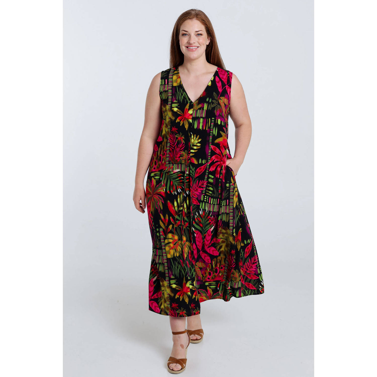 Paprika zomerjurk zwart