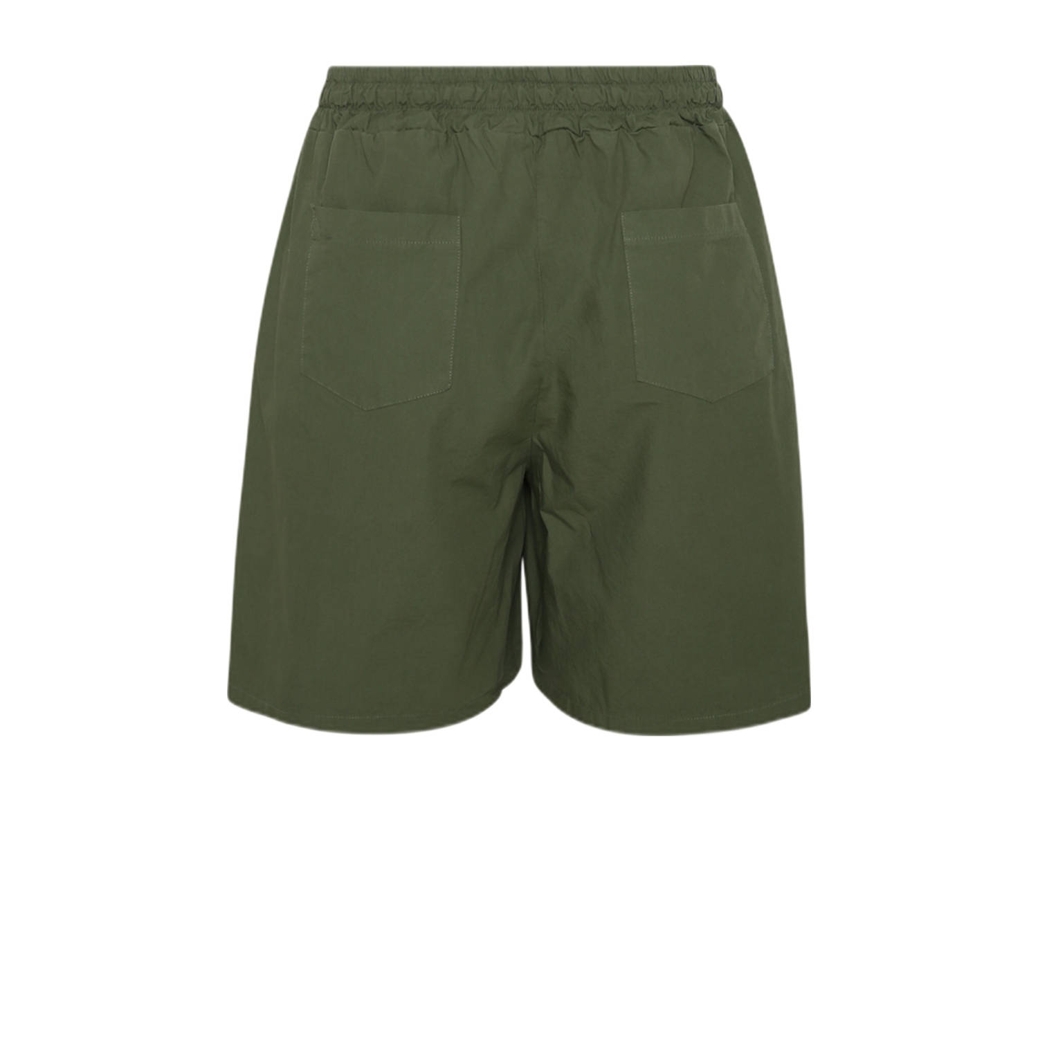 Paprika straight high waist casual short kaki