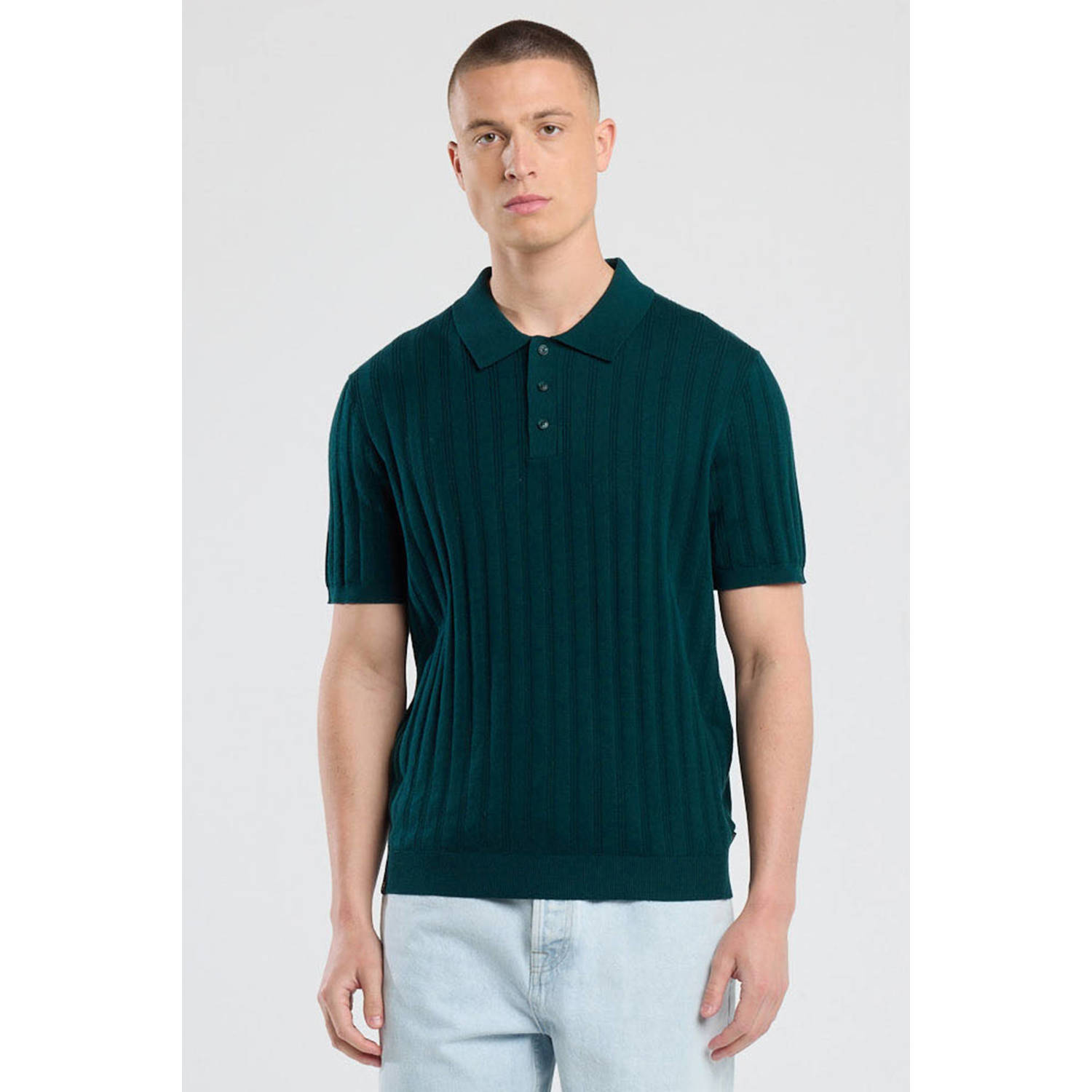 America Today regular polo petrol