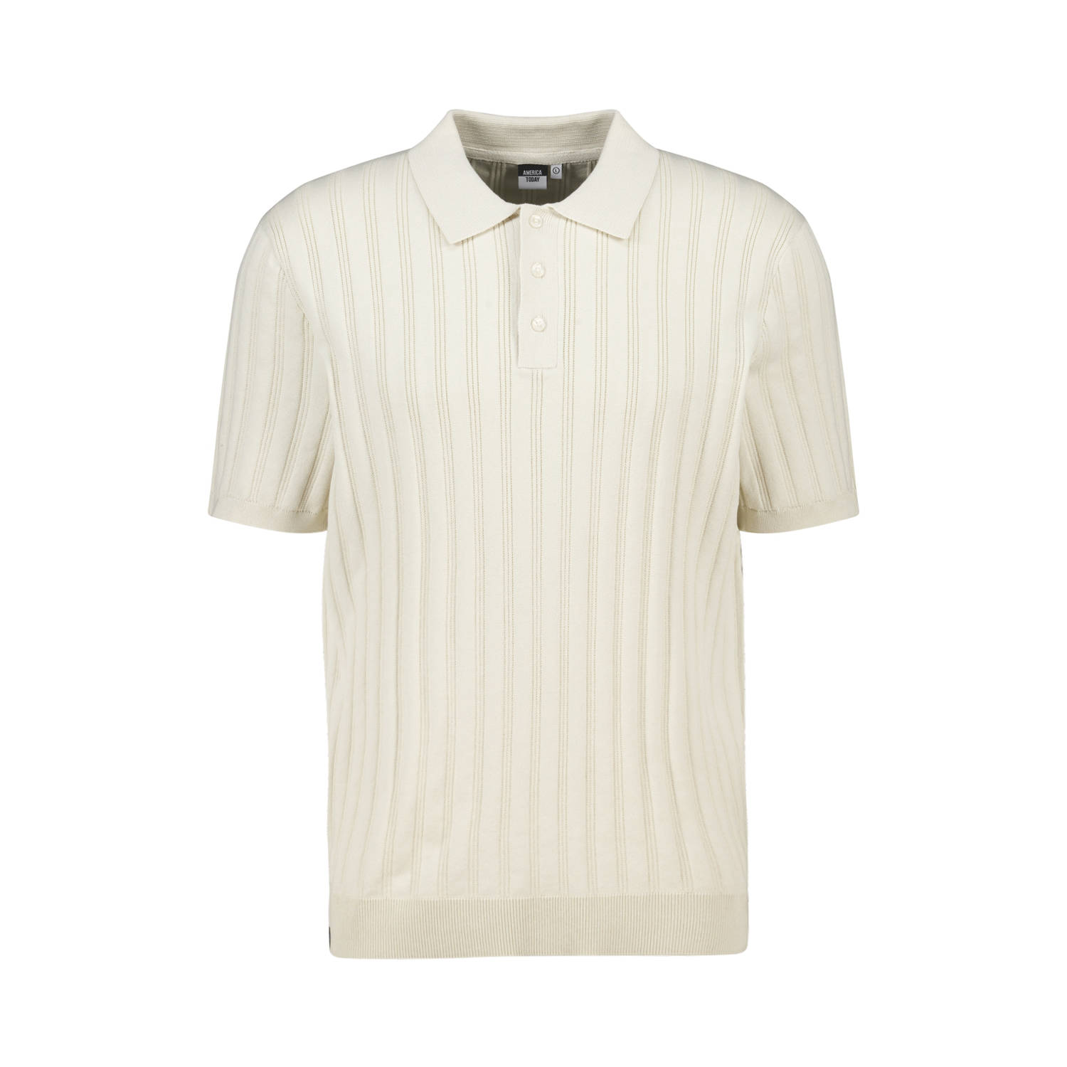 America Today regular polo ecru