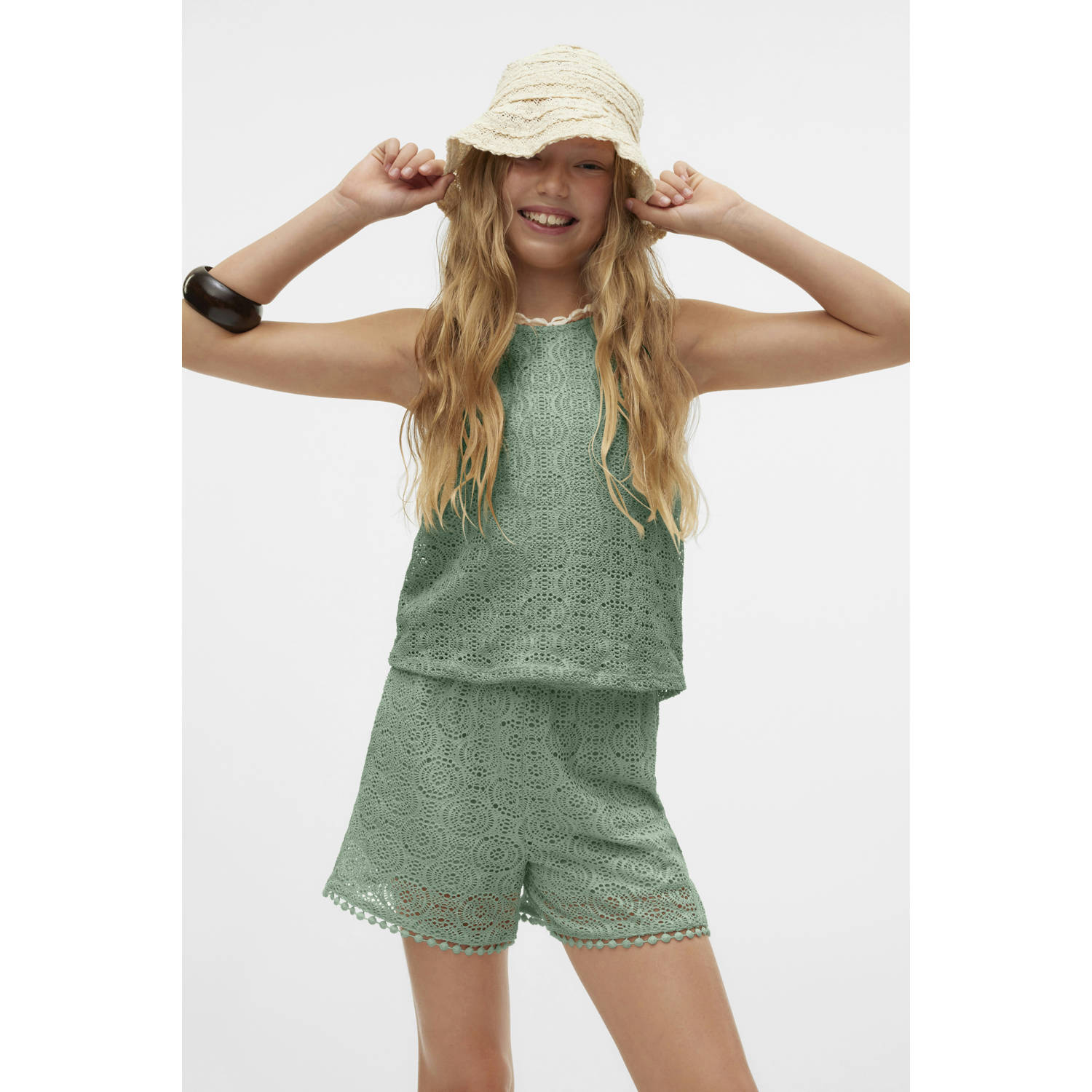 VERO MODA GIRL regular casual short groen