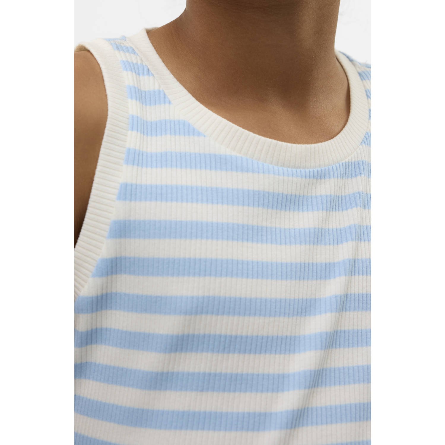 VERO MODA GIRL mouwloze top lichtblauw
