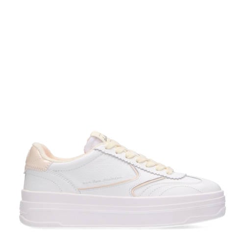 Scotch & Soda Minny leren sneakers wit afbeelding