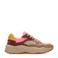 Scotch & Soda Celest chunky suède sneakers bruin/roze