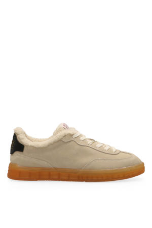 Nixie gevoerde suède sneakers beige