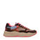Scotch & Soda Celest chunky suède sneakers bruin/blauw