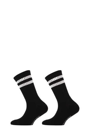 sportsokken - zwart (set van 2)