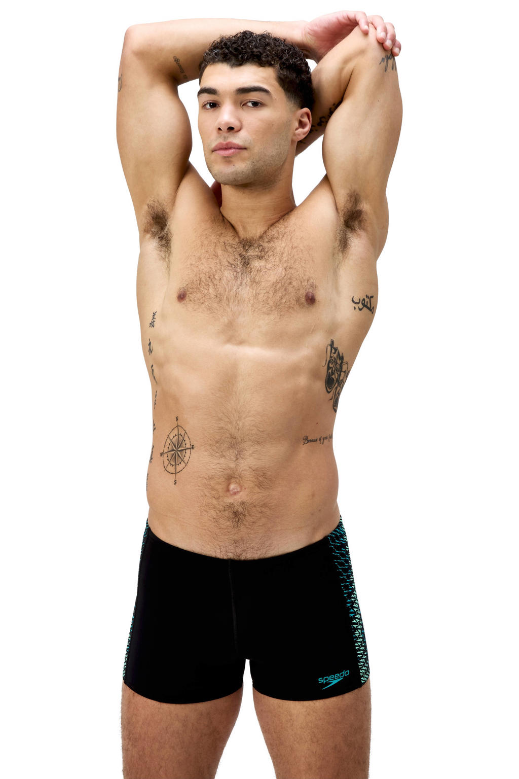 Speedo Endurance+ MAX zwemboxer Tech Panel zwart/groen