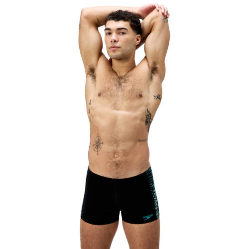 Speedo Endurance+ MAX zwemboxer Tech Panel zwart/groen afbeelding