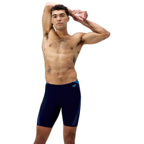 Speedo Endurance+ zwemboxer Jammer Hyperboom Splice donkerblauw/blauw afbeelding