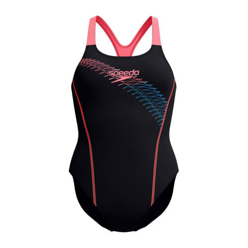 Speedo EnduraFlex sportbadpak Medley medalist zwart/zalmroze afbeelding