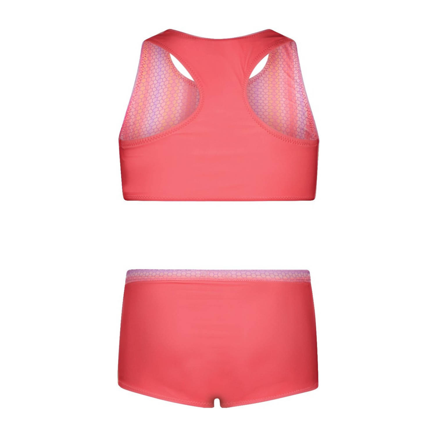 B.Nosy x K3 reversible crop bikini koraalroze lila