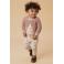 LIL' ATELIER BABY romper met all over print zalmroze