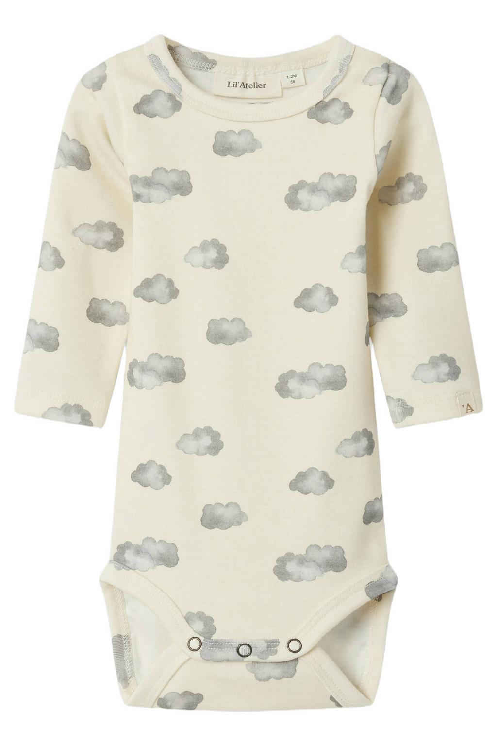 LIL' ATELIER BABY romper ecru