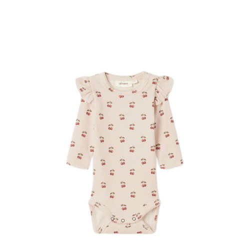 LIL' ATELIER BABY romper ecru/rood afbeelding