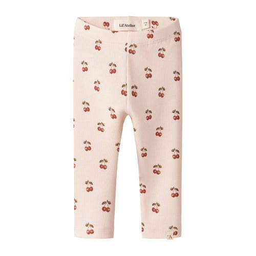 LIL' ATELIER BABY babybroek met backprint roze afbeelding
