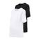 ONLY MATERNITY zwangerschaps T-shirt OLMONLY - zwart/wit (set van 2)