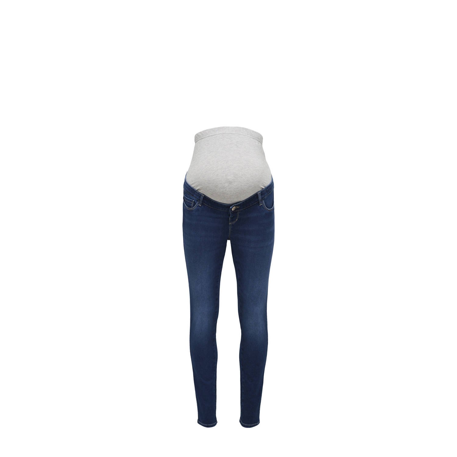 ONLY MATERNITY high waist zwangerschapskleding skinny jeans medium blue denim