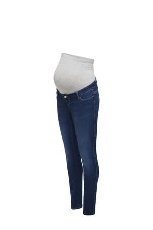 high waist zwangerschaps skinny jeans medium blue denim