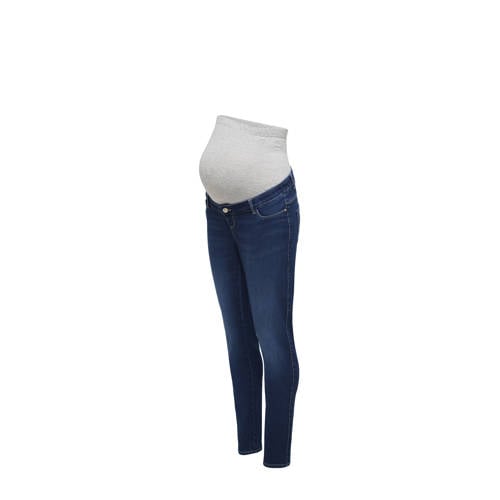 ONLY MATERNITY high waist zwangerschapskleding skinny jeans medium blue denim afbeelding