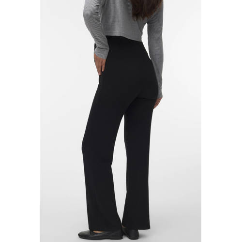VERO MODA MATERNITY regular high waist zwangerschaps casual broek zwart afbeelding