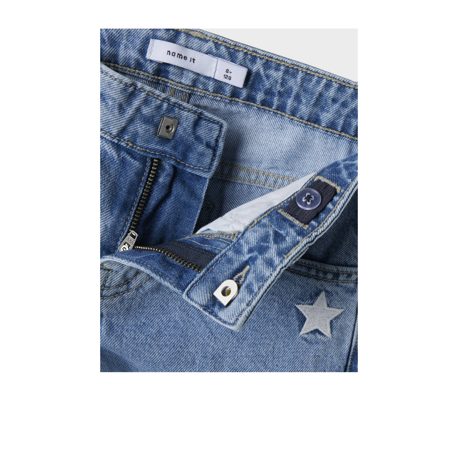 NAME IT KIDS straight leg jeans light blue denim