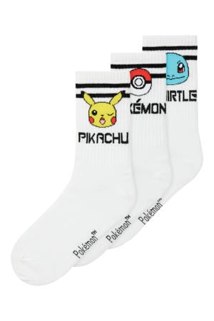 Pokemon sokken - set van 3 wit