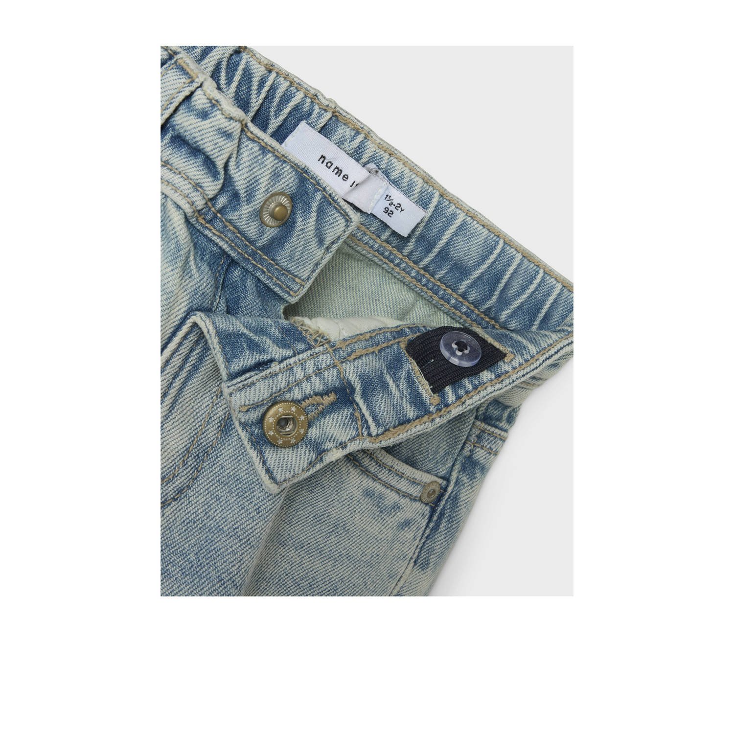 NAME IT MINI tapered jeans light blue denim