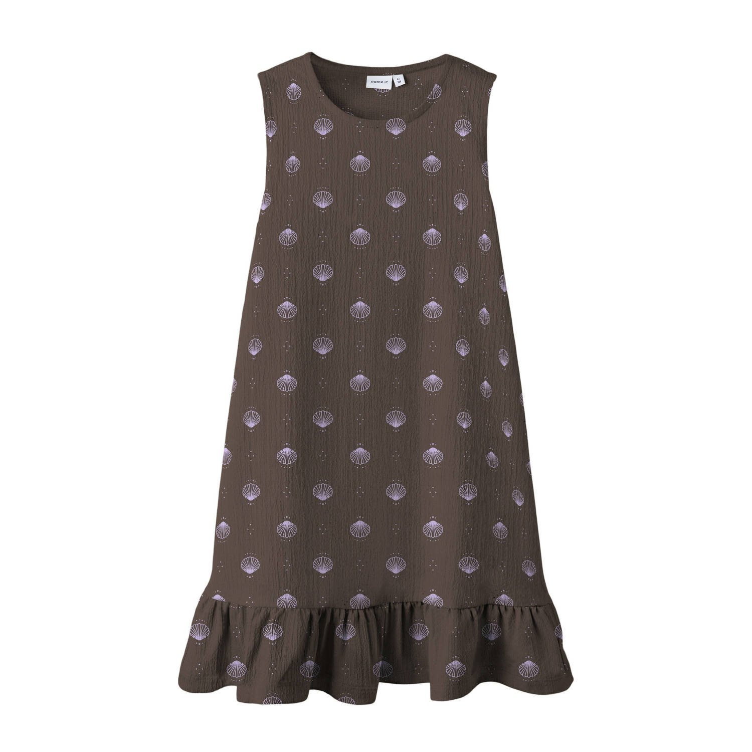 NAME IT KIDS A-lijn jurk bruin
