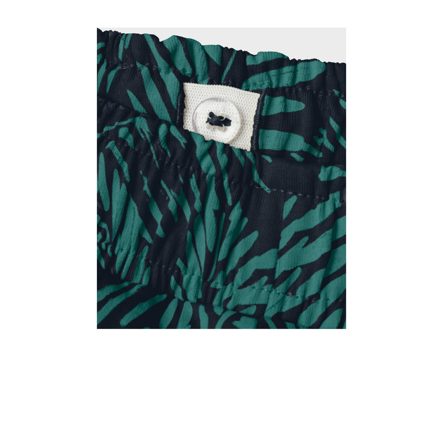 NAME IT KIDS regular casual short donkergroen