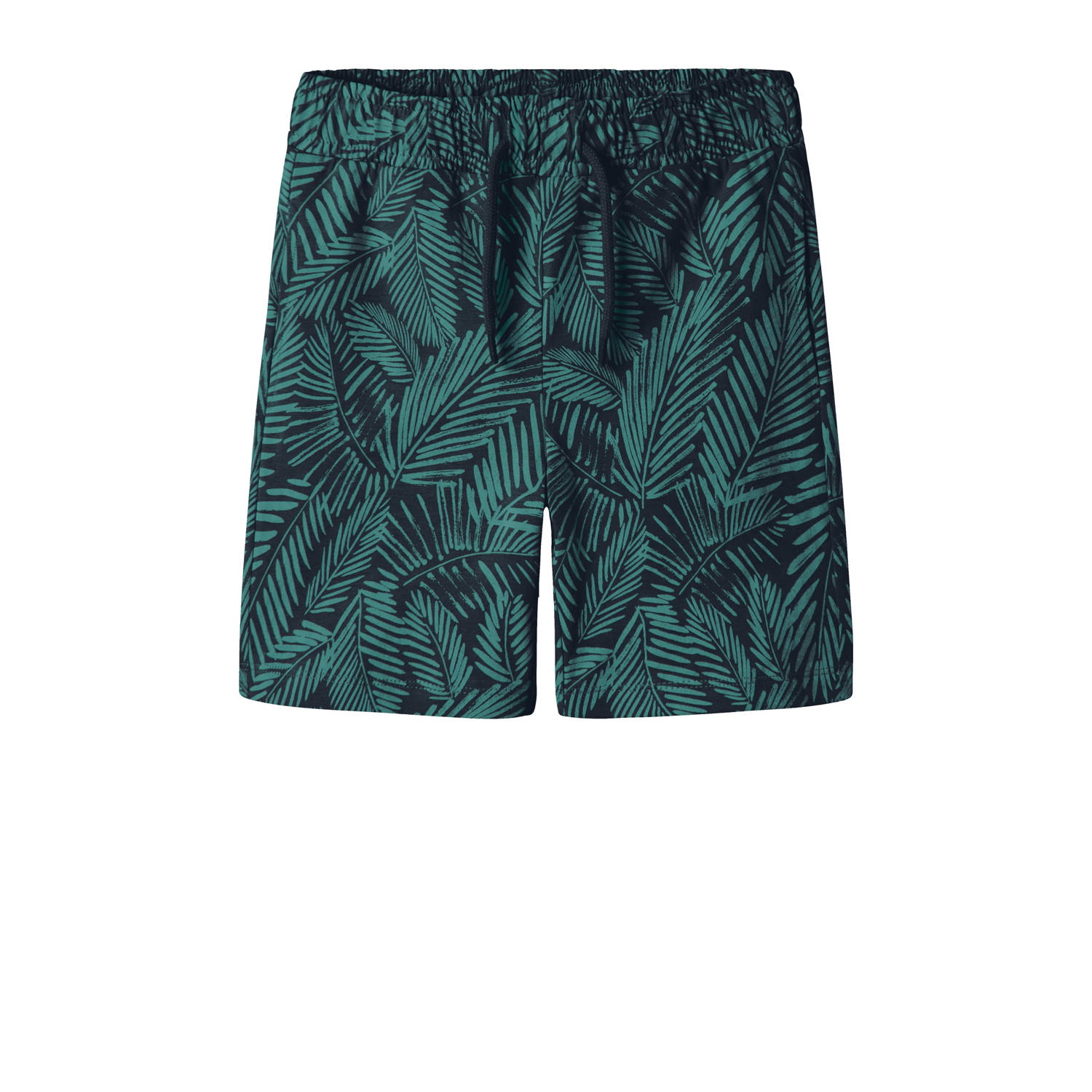 NAME IT KIDS regular casual short donkergroen